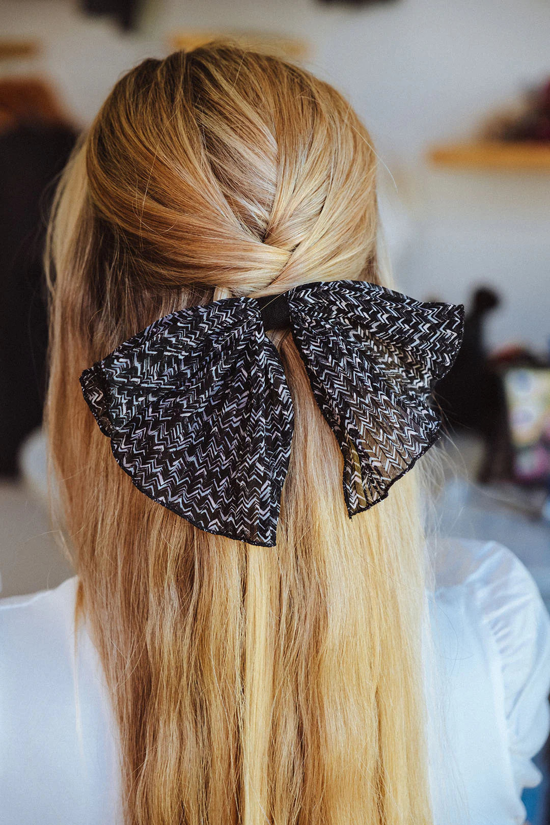 Cinta Espiga Negra Wavy