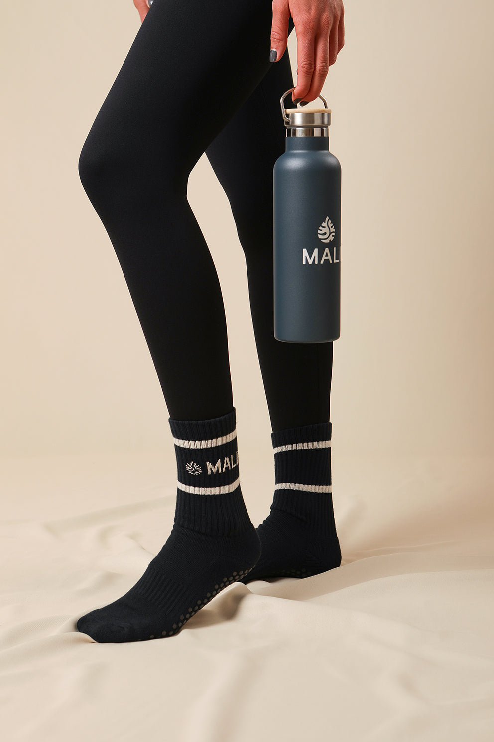 Calcetín Grip Mali Crudo Black