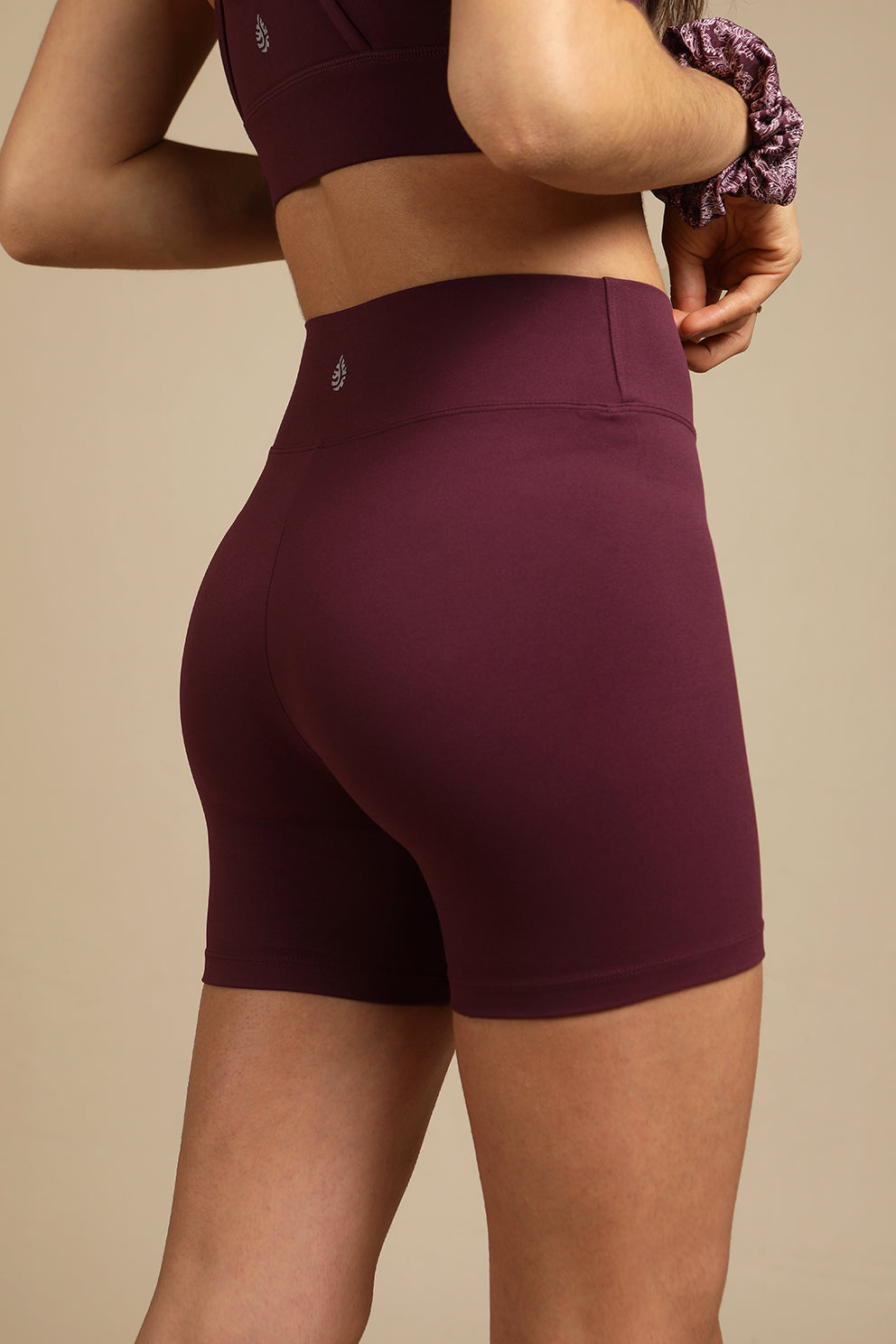 Biker Eco Short Mauve Wine
