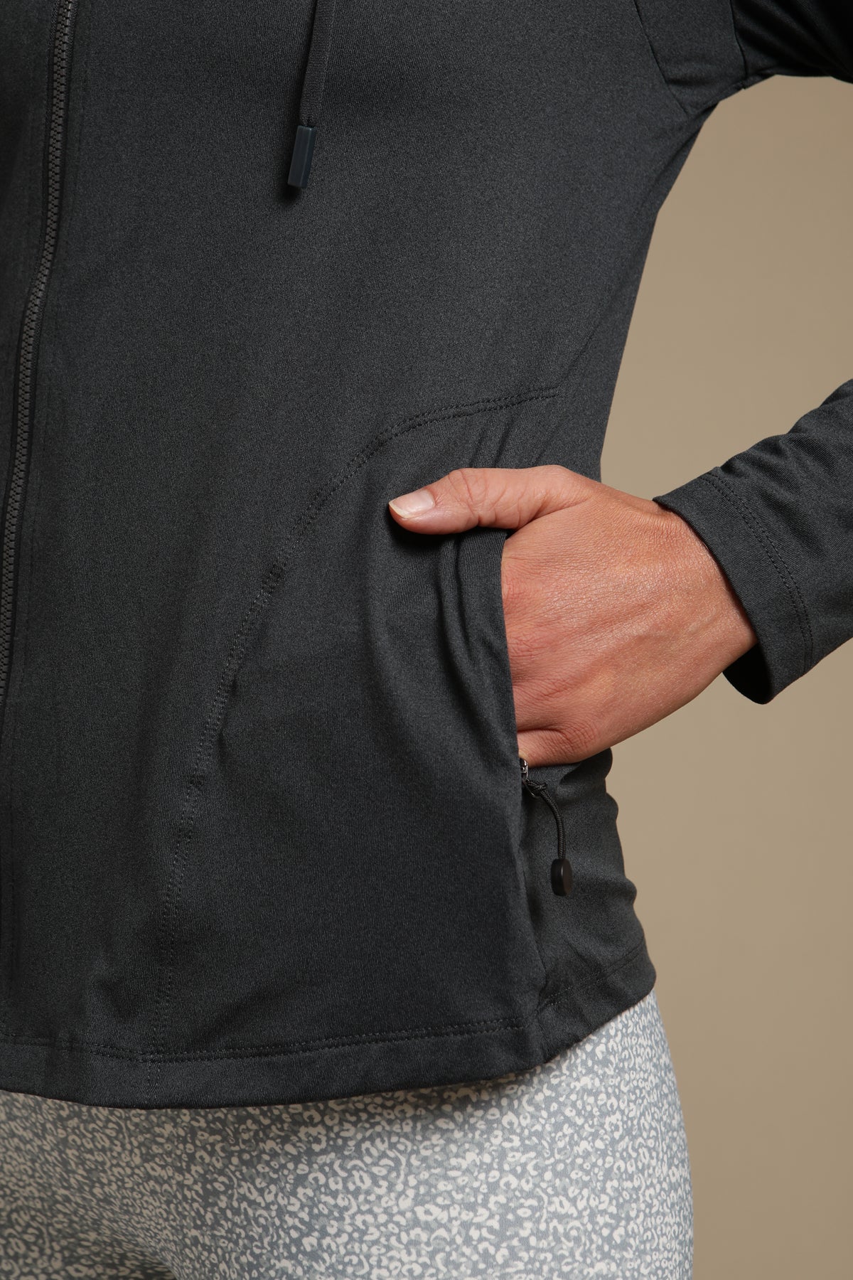 Full Zip Hoodie Black