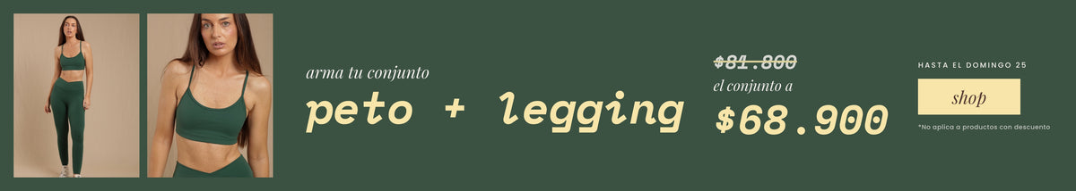 Peto + legging: el conjunto a $68.900