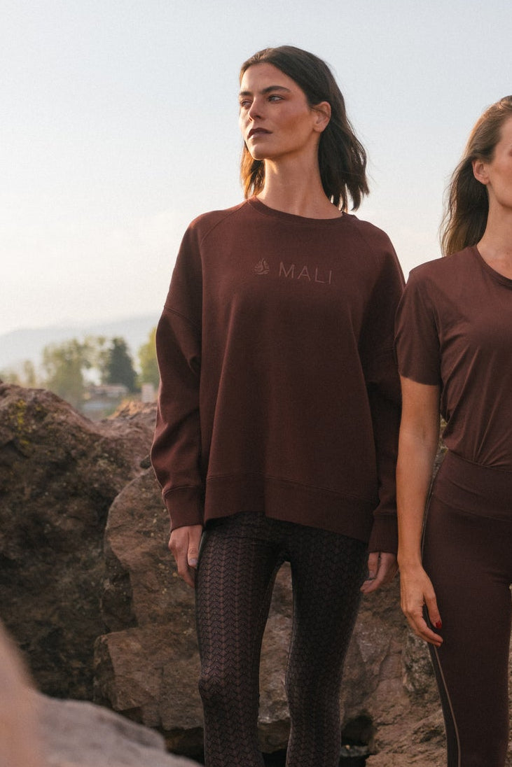 Polerón Crewneck Bitter Chocolate