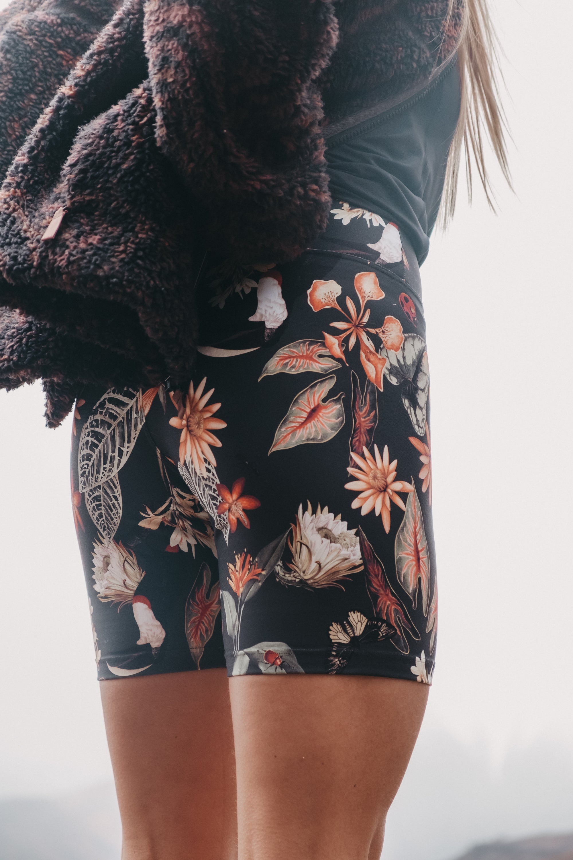 Biker Eco Short Enchanted Flower Garden