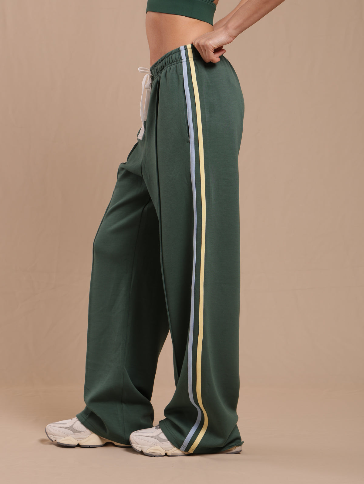 Pantalón Wide Leg Hunter Green