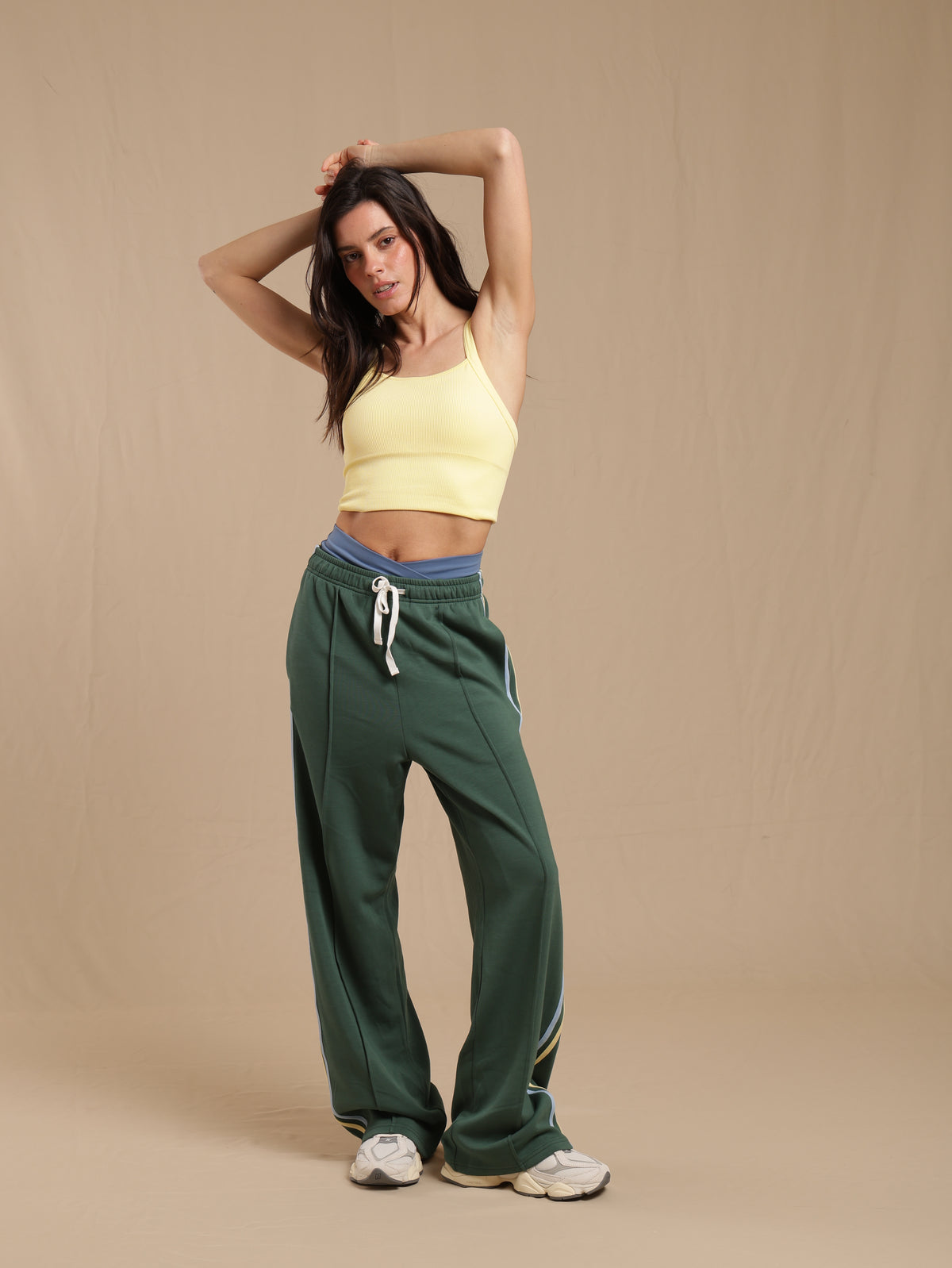 Pantalón Wide Leg Hunter Green