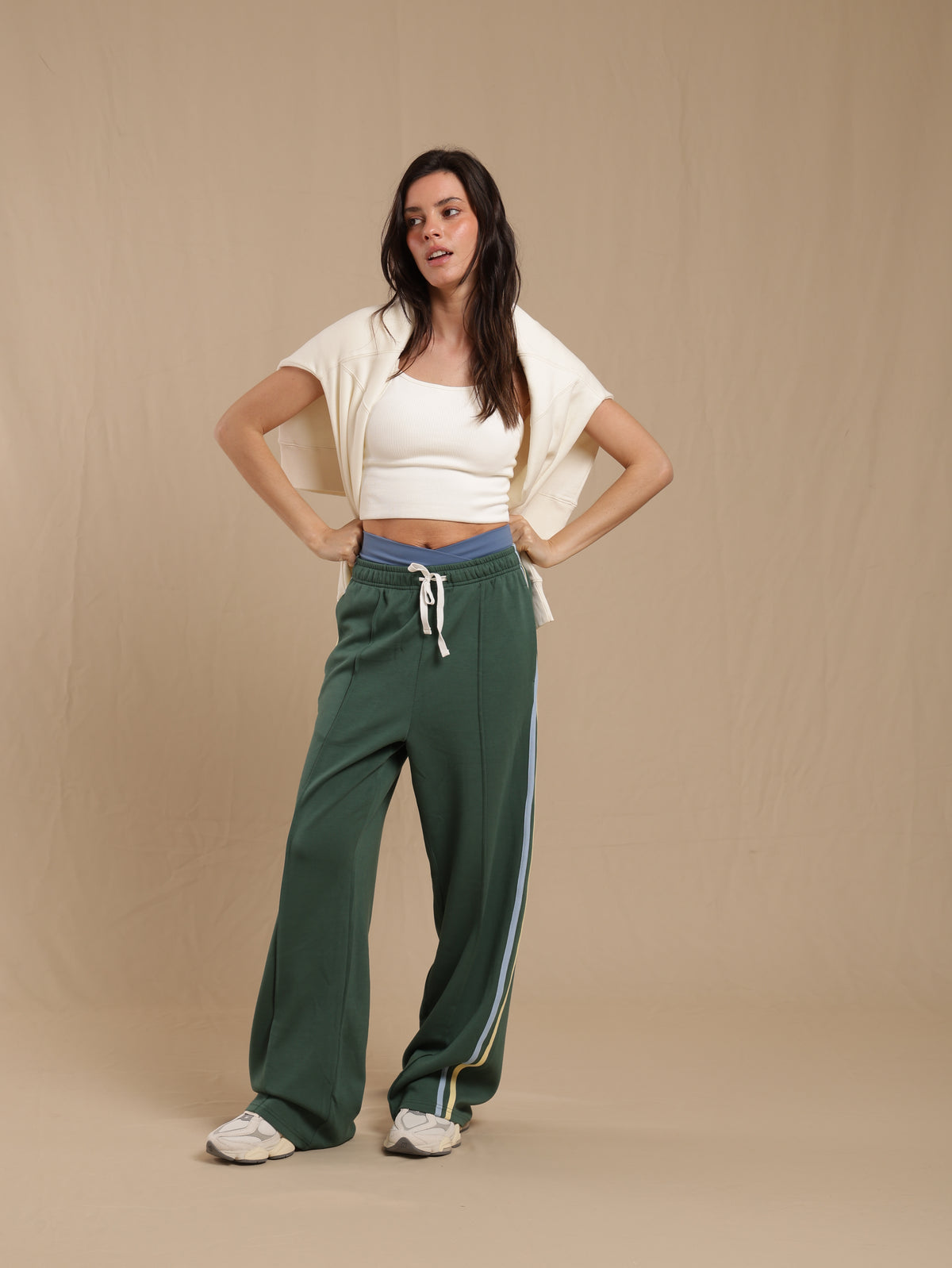 Pantalón Wide Leg Hunter Green