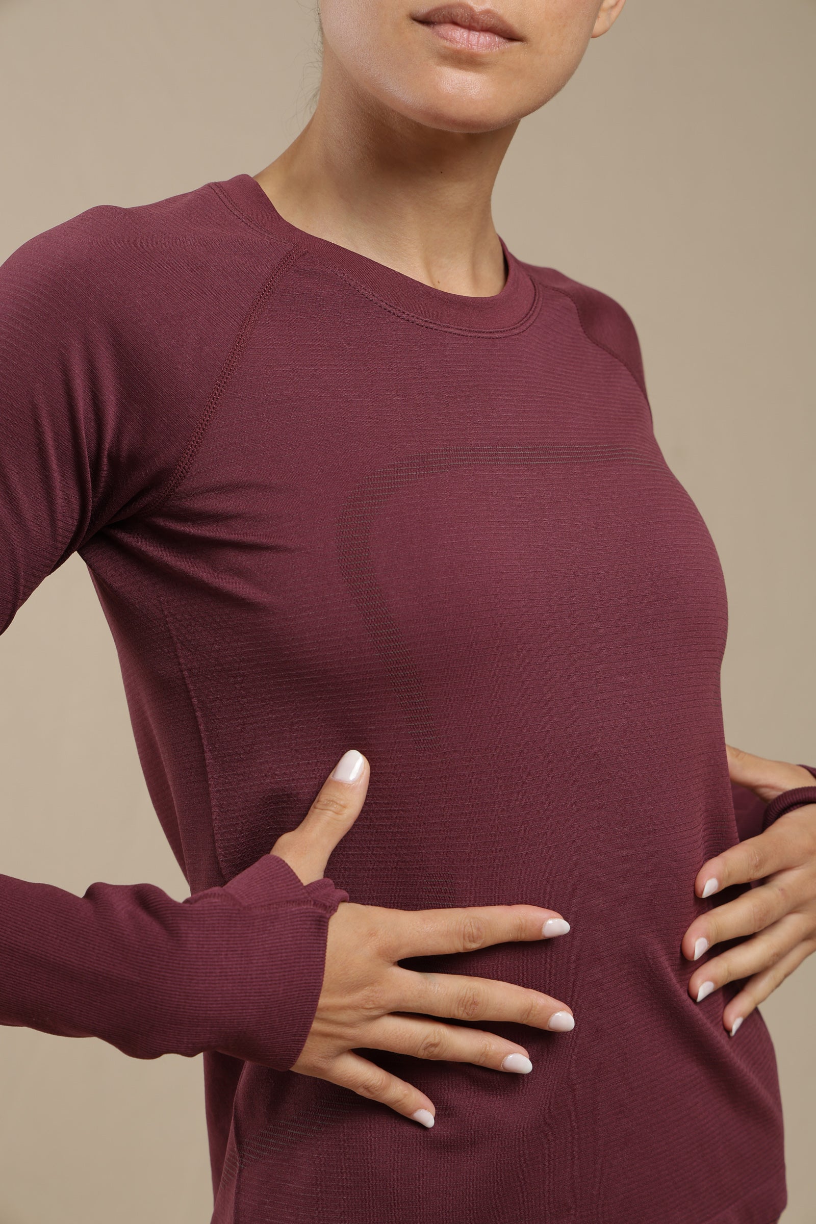 Polera Long Sleeve Burgundy