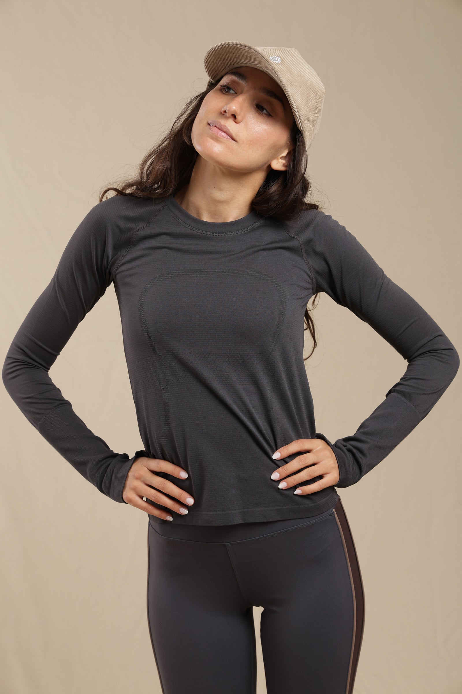 Polera Long Sleeve Camo Gray