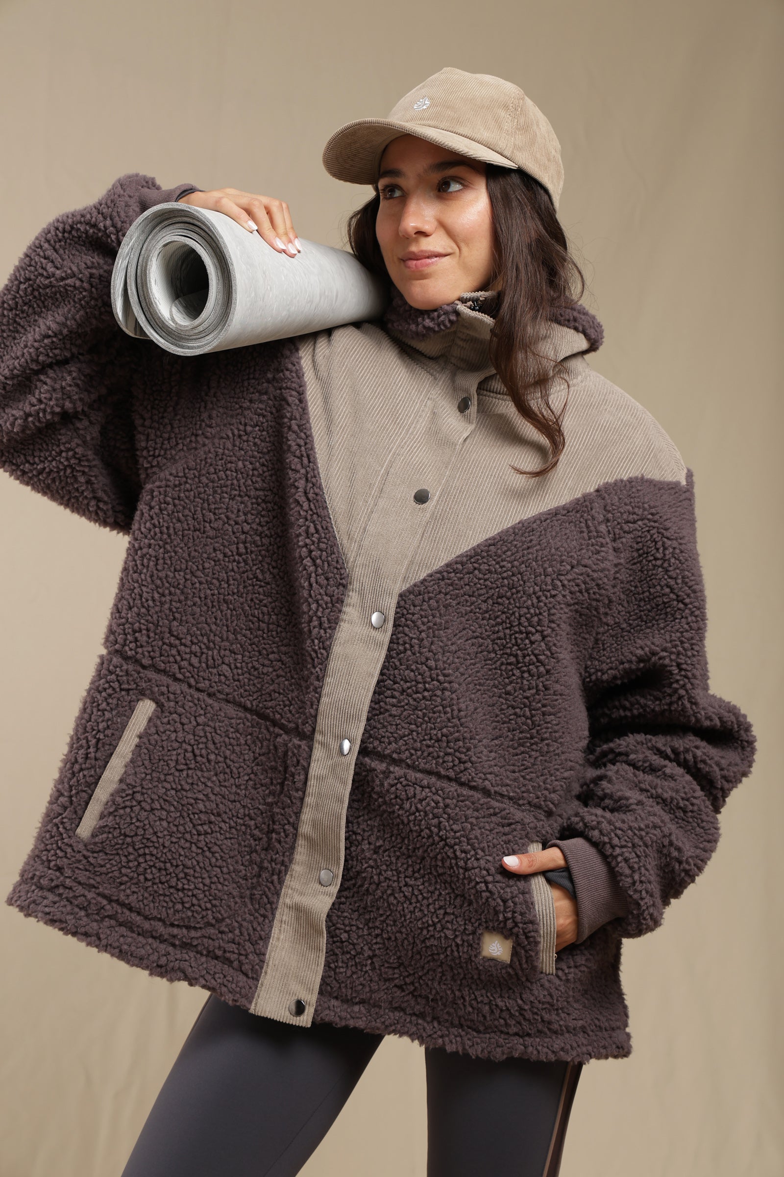 Sherpa Jacket Cocoa Powder