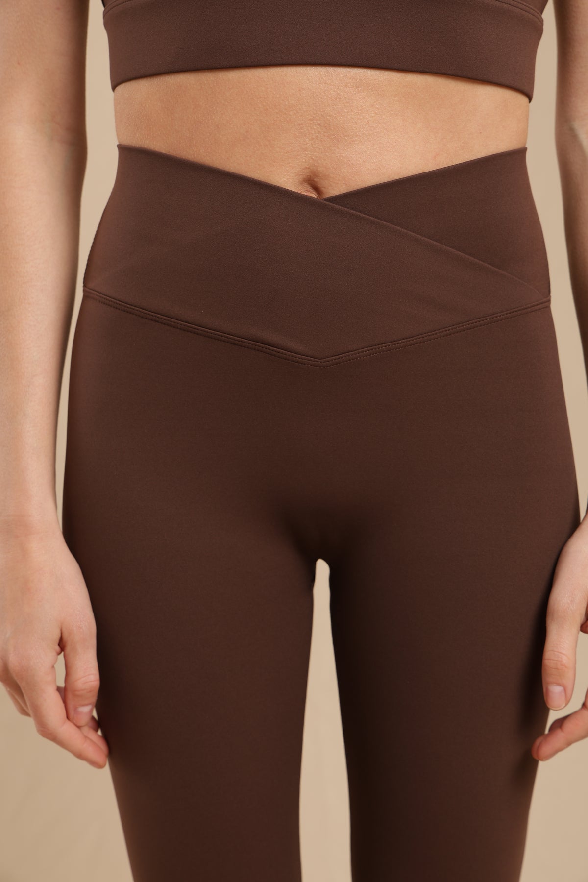 Legging 7/8 Cross Shaved Chocolate