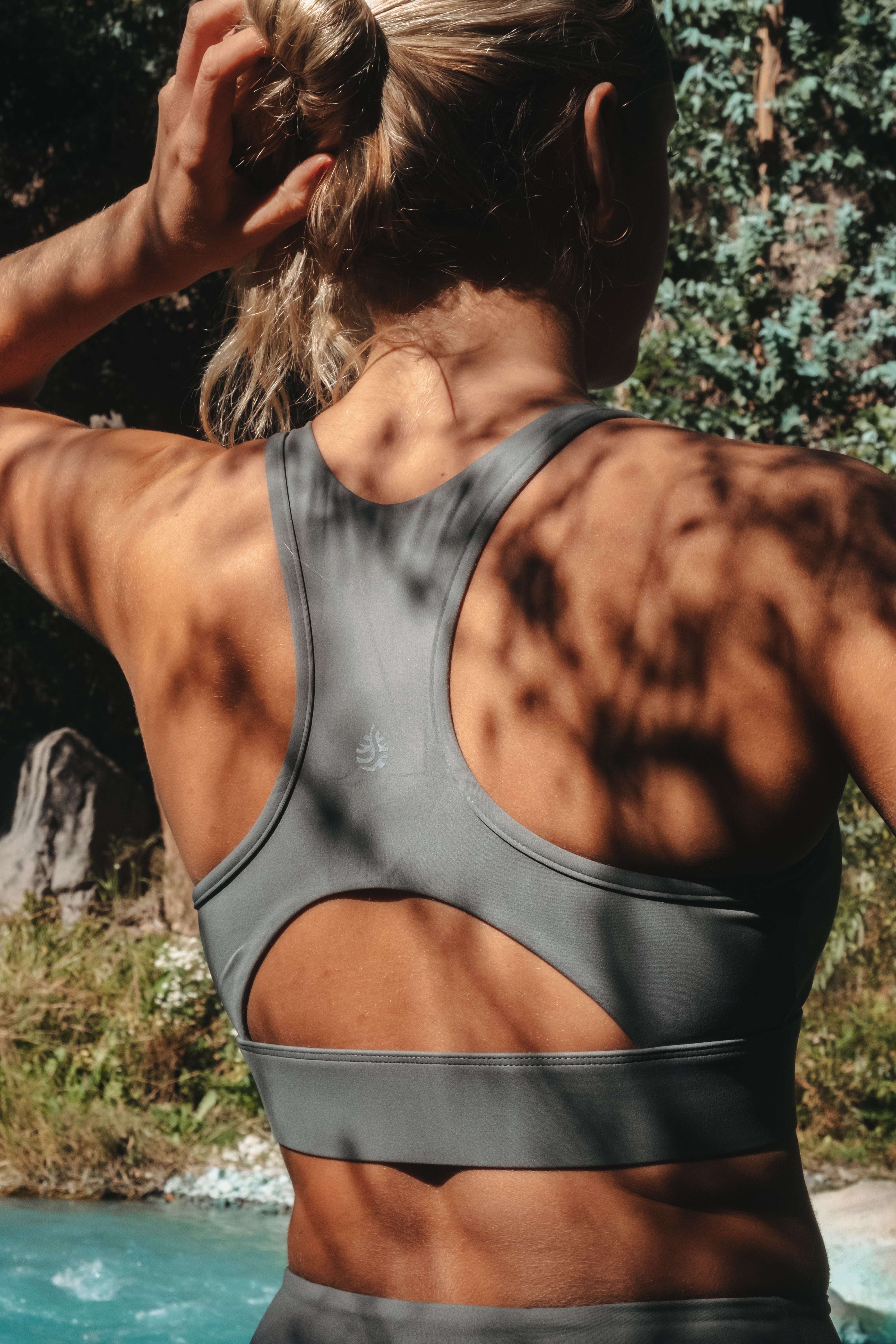 Peto Racerback Bra Agave Green