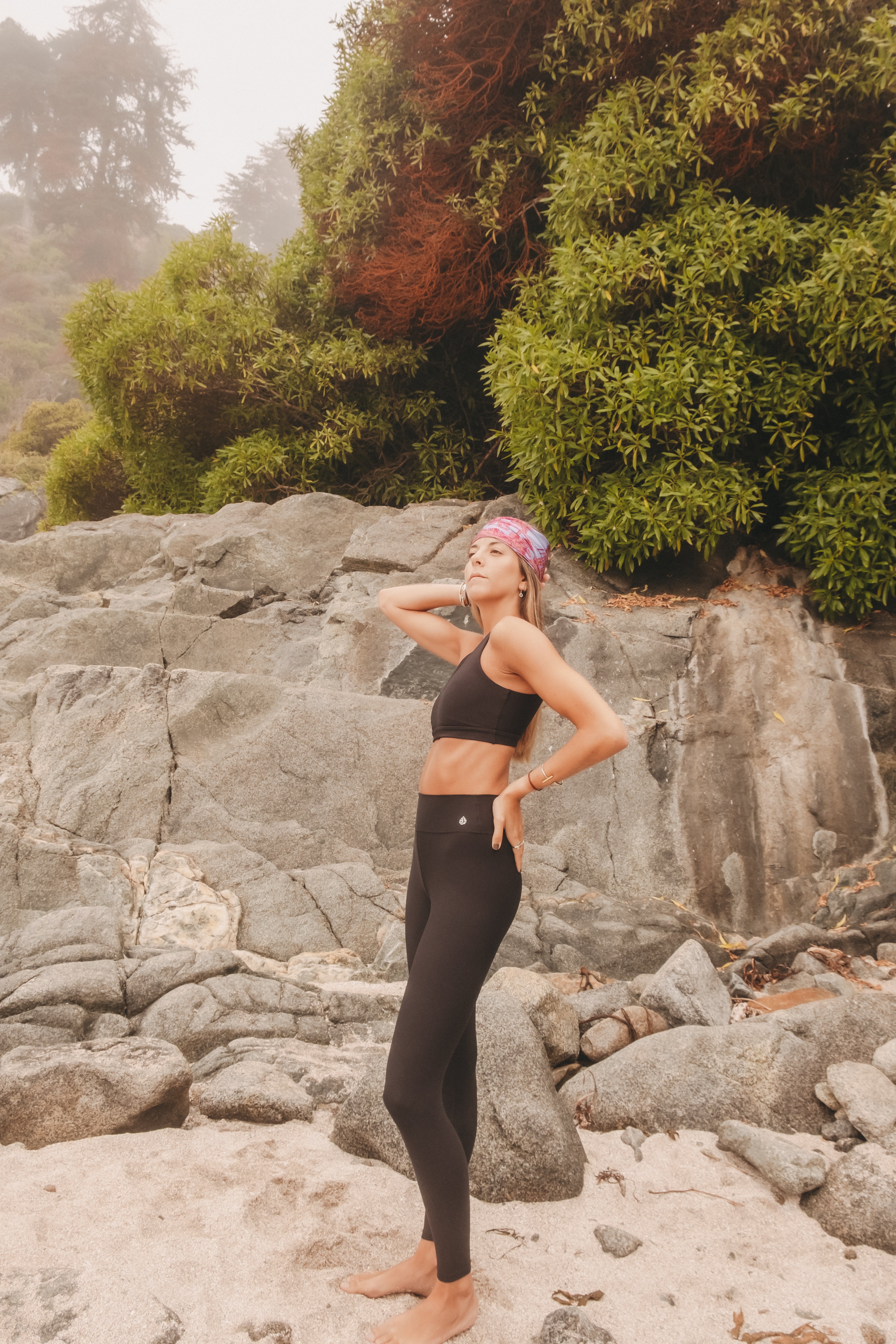 Legging 7/8 Black Silver