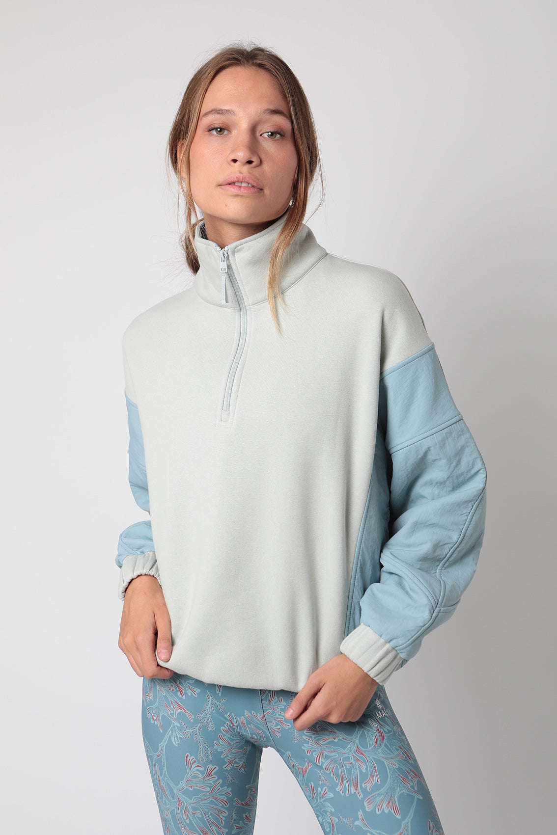Zip Pullover Blue Fox