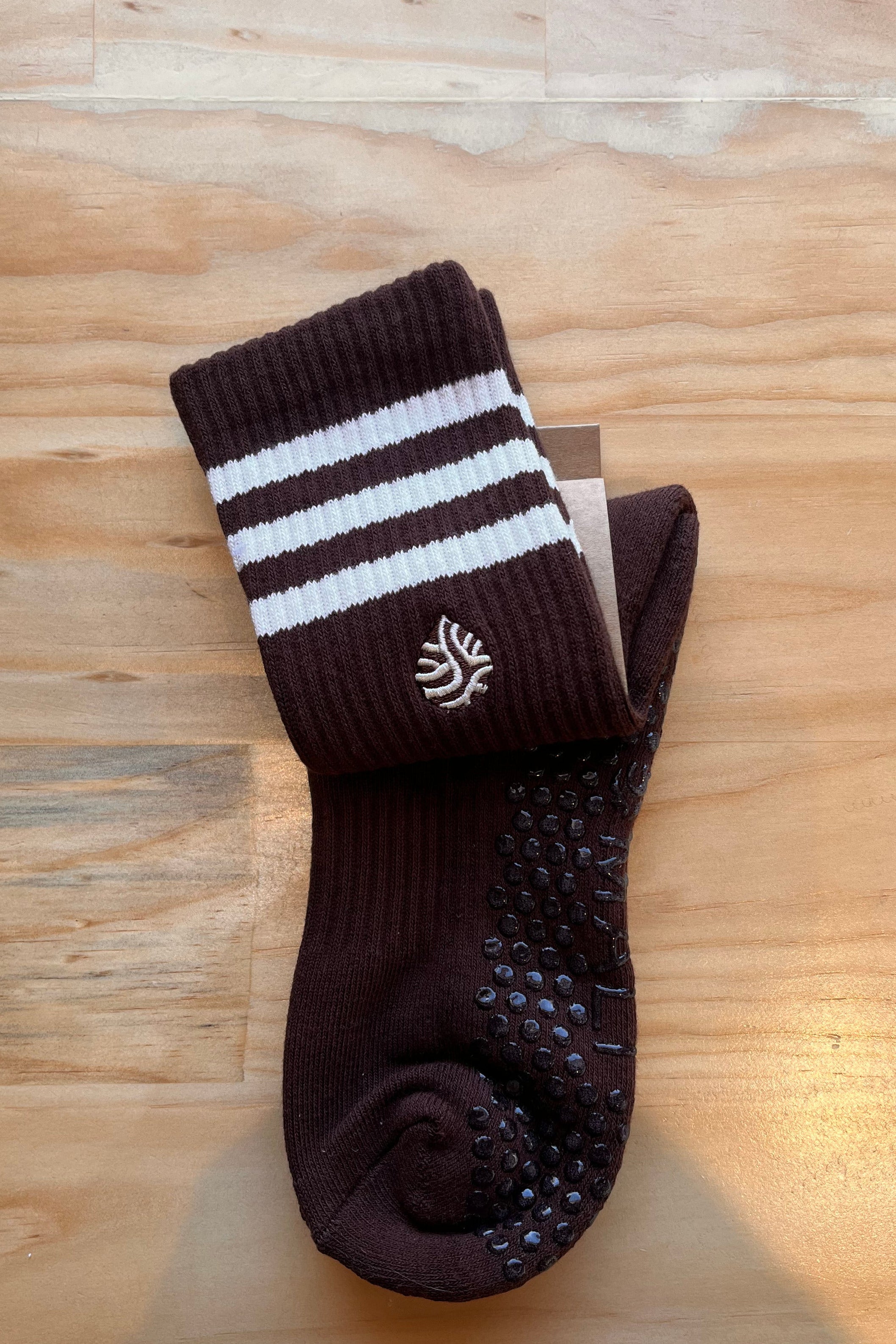 Calcetín Grip Mid Crew Deep Mahogany