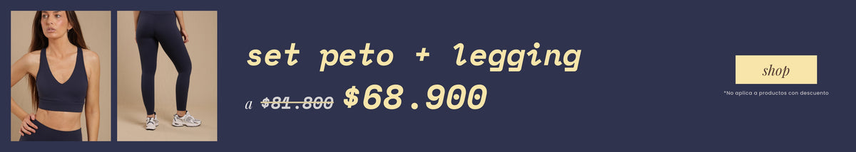 Set peto + legging Naval Academy: antes $81.800, ahora $68.900