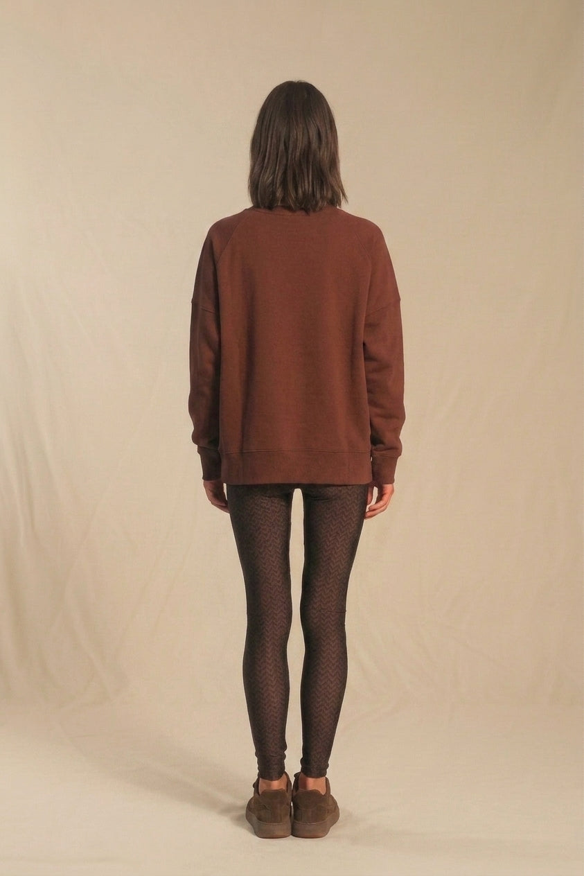Polerón Crewneck Bitter Chocolate