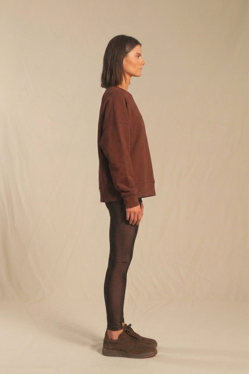 Polerón Crewneck Bitter Chocolate