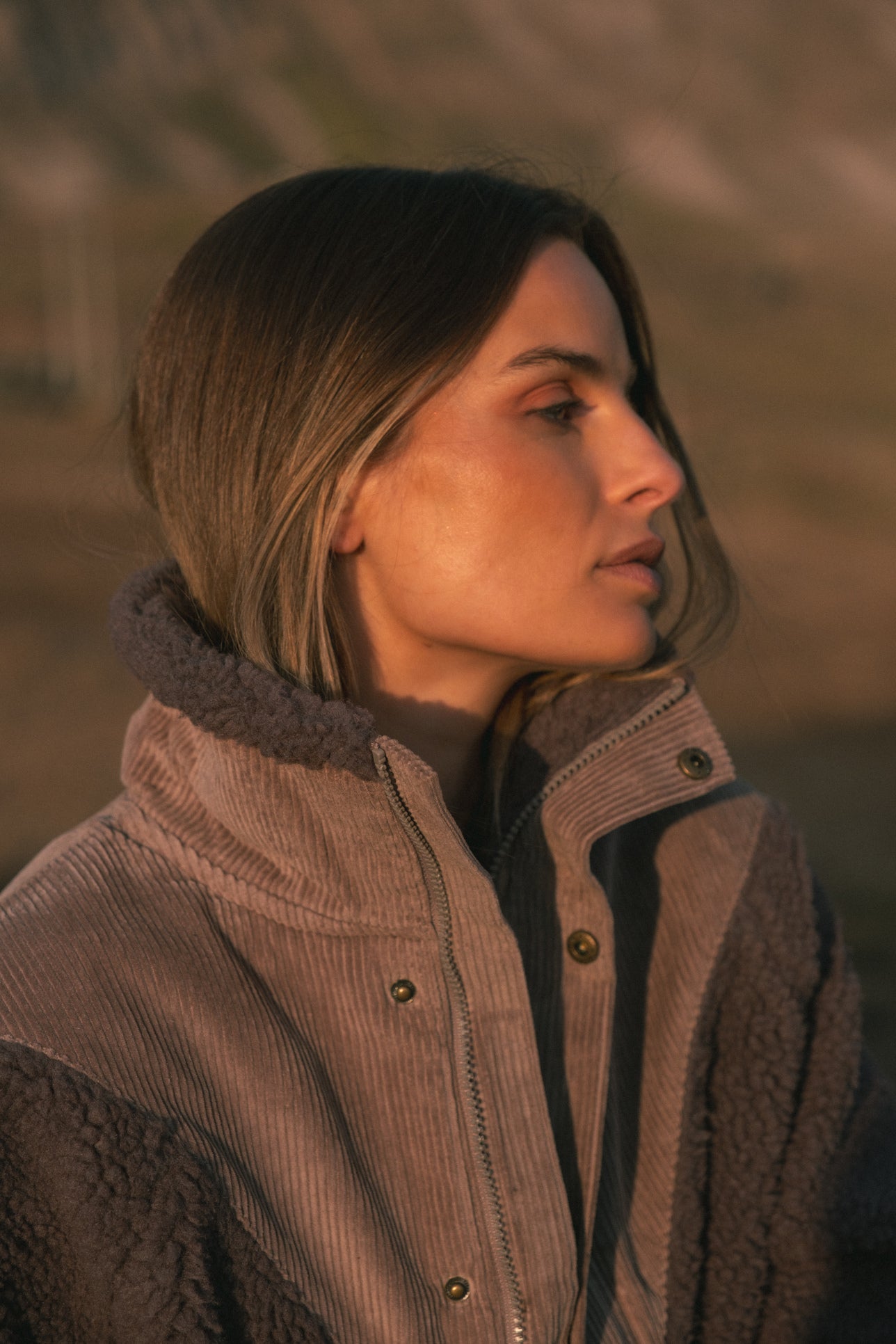 Sherpa Jacket Cocoa Powder