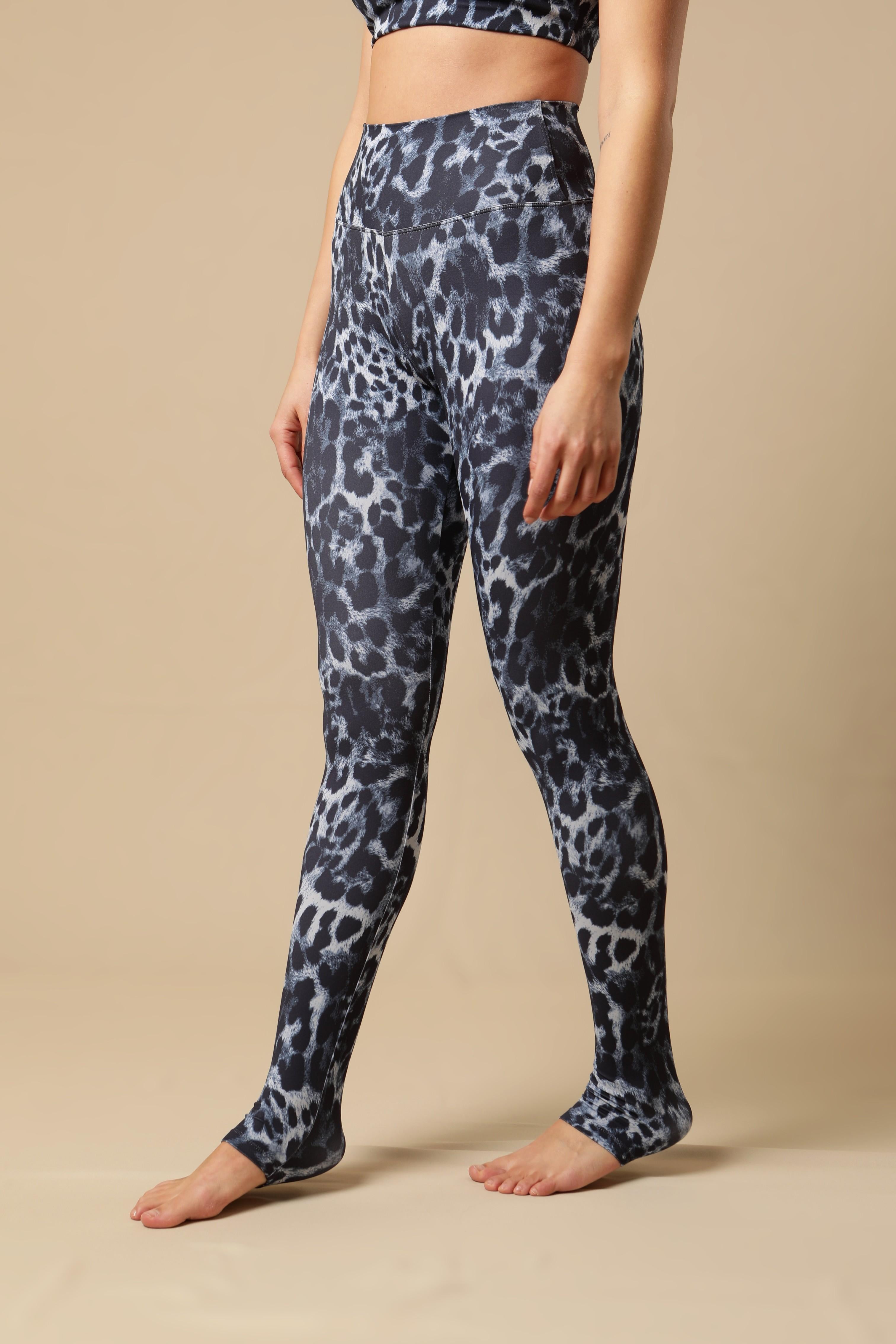 Legging Extra Long Eco Black Cheetah II Seamless