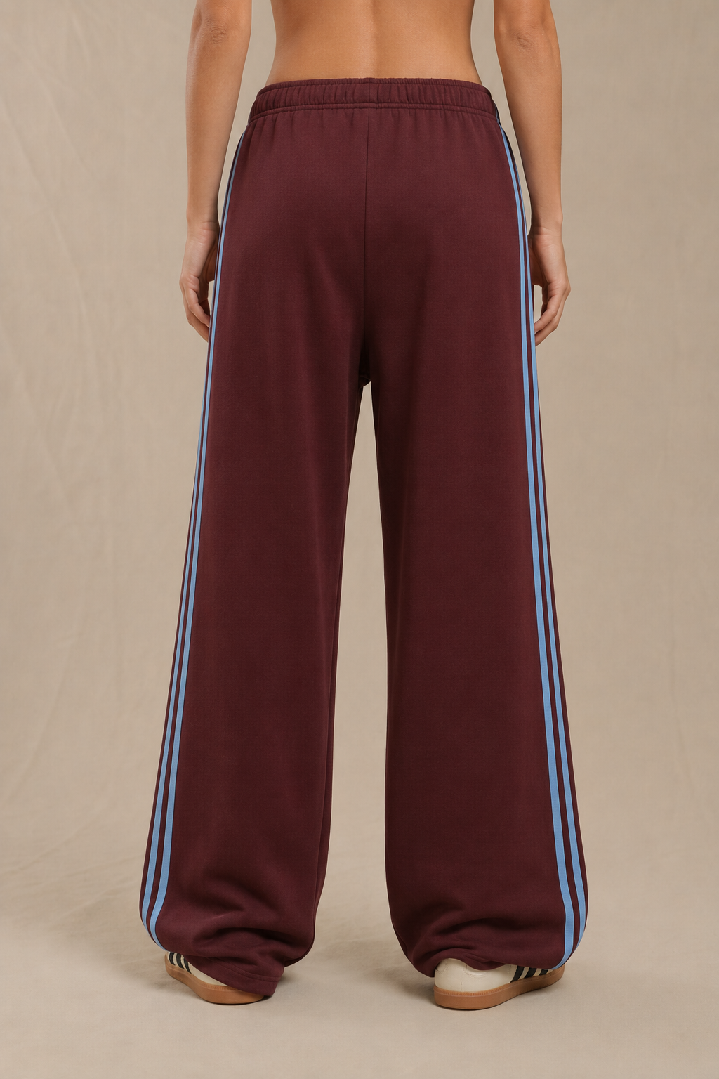 Pantalón Wide Leg Burgundy