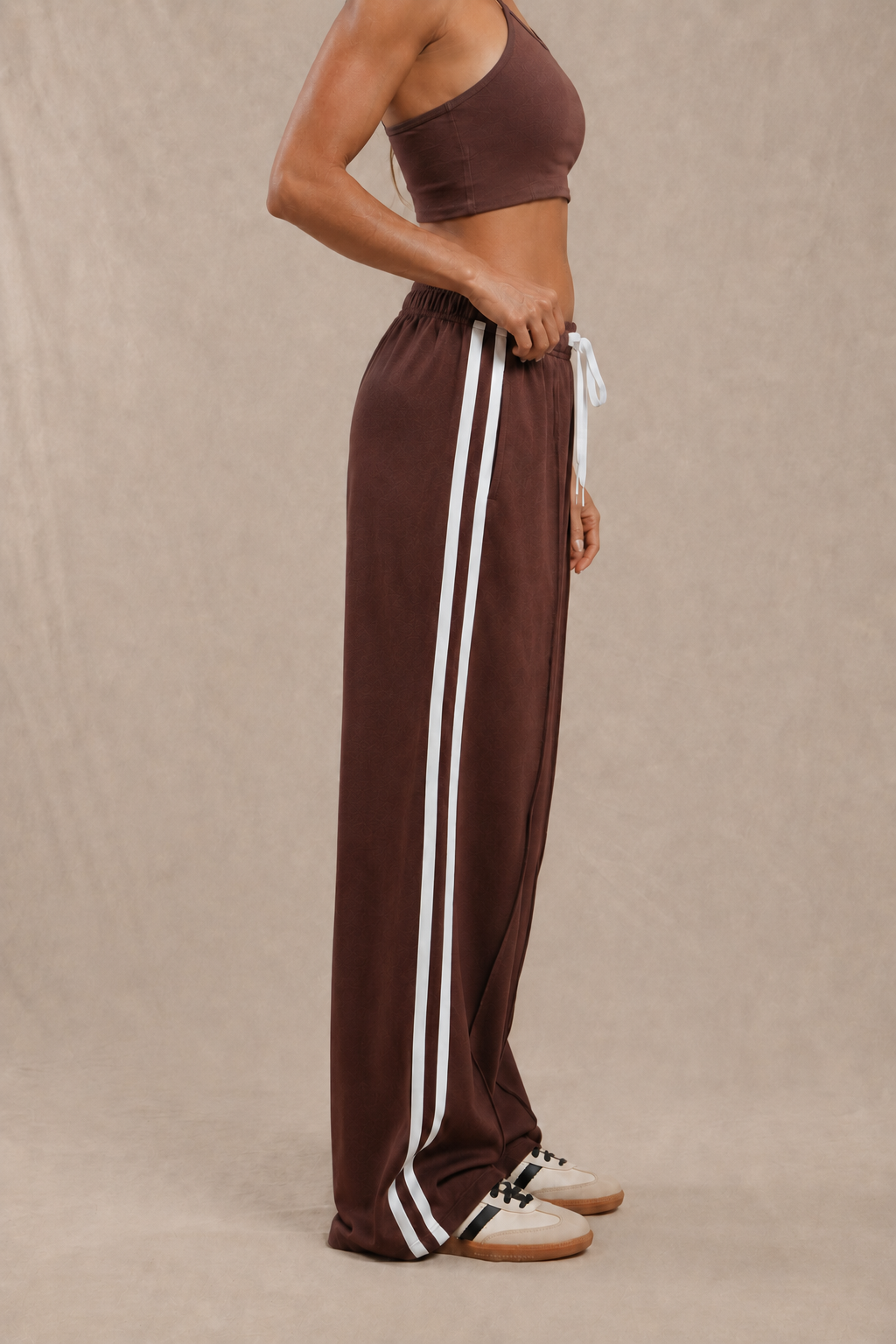 Pantalón Wide Leg Deep Mahogany