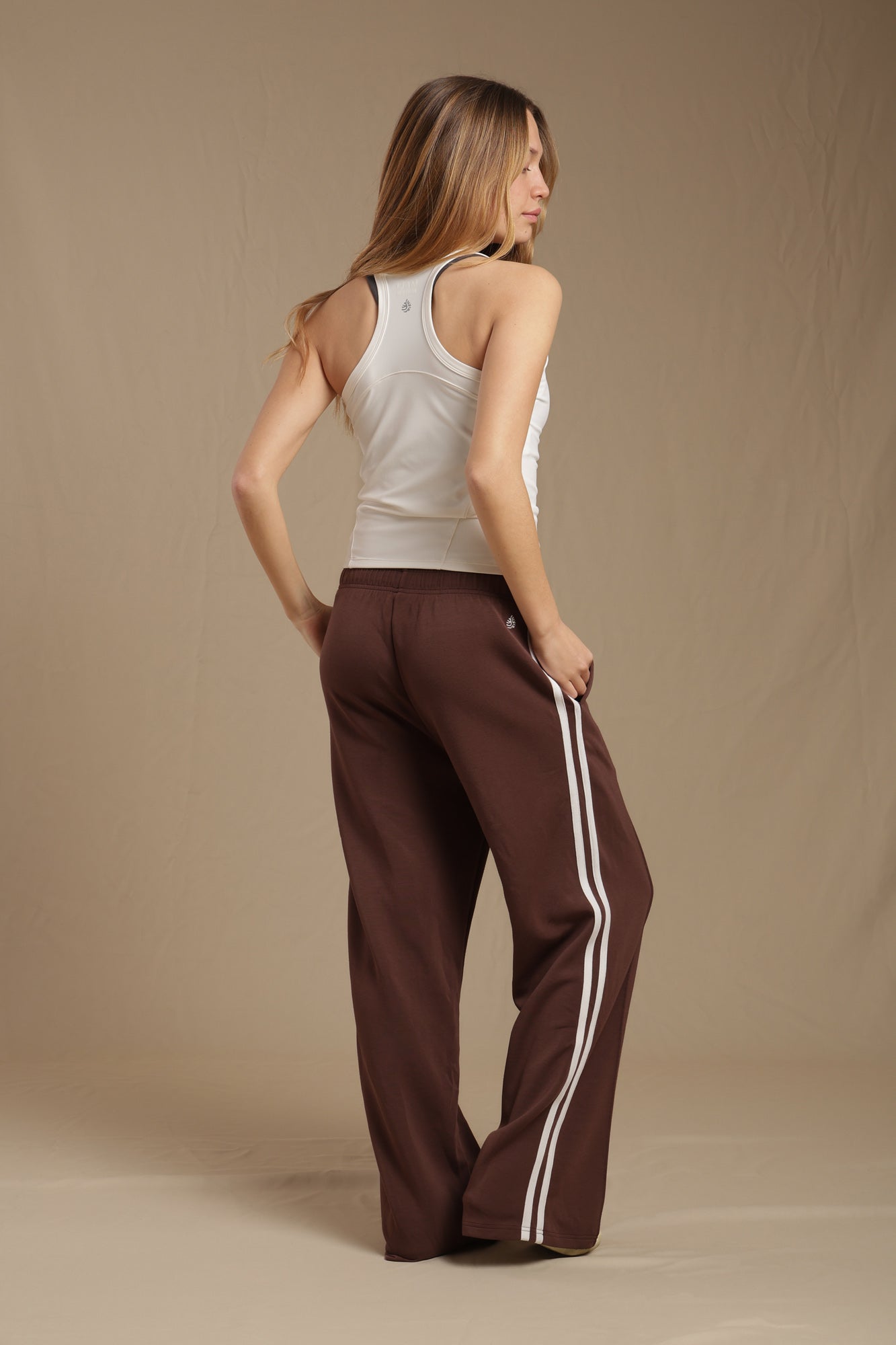 Pantalón Wide Leg Deep Mahogany