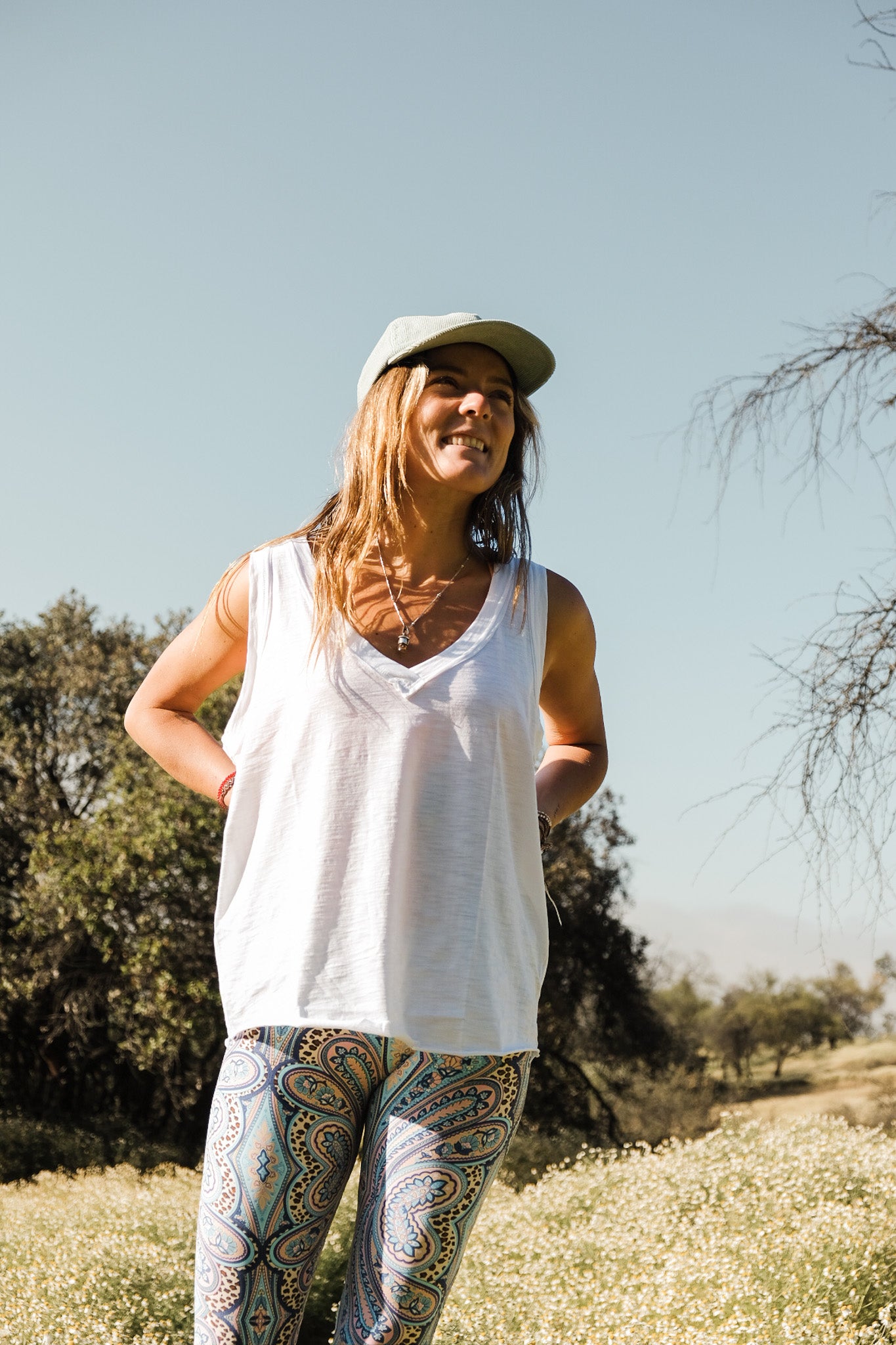 Polera Tank White
