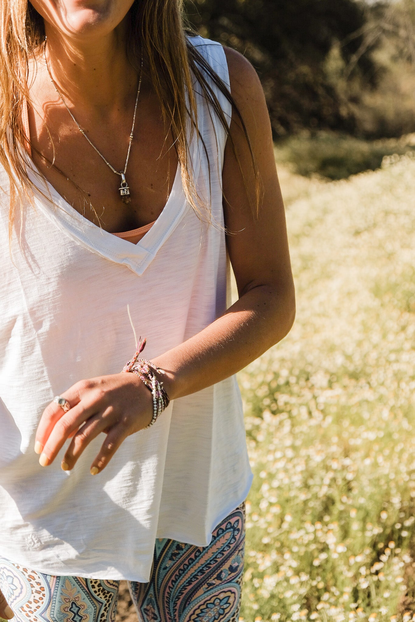 Polera Tank White